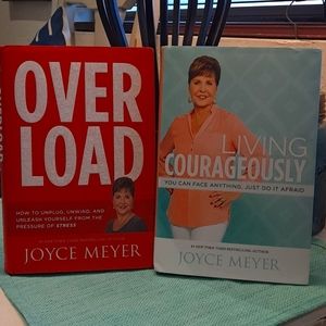 Joyce Meyer Living Courageously.    Joyce Meyer Overload Book set
